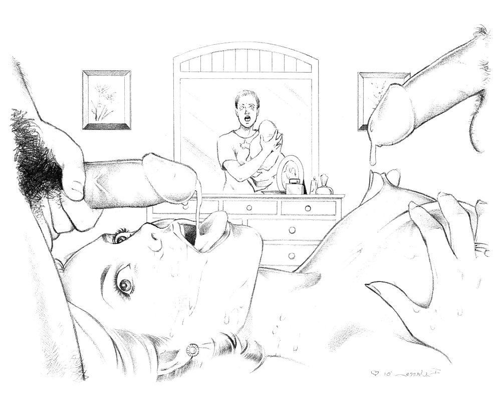 25P Drawn EroPorn Art 54 - Artist Rebecca for nicolas-c