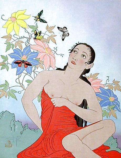 25P Painted EroPorn Art 102 -  Paul Jacoulet
