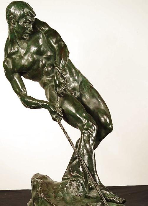 25P Art Deco Statuettes 3 - Workers,  Sportsmen, Warriors 2