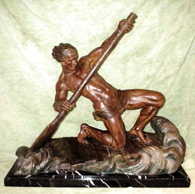 25P Art Deco Statuettes 3 - Workers,  Sportsmen, Warriors 2