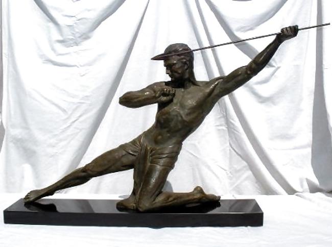 25P Art Deco Statuettes 3 - Workers,  Sportsmen, Warriors 2