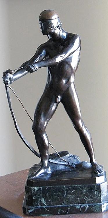 25P Art Deco Statuettes 3 - Workers,  Sportsmen, Warriors 2