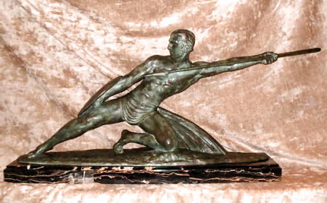 25P Art Deco Statuettes 3 - Workers,  Sportsmen, Warriors 2