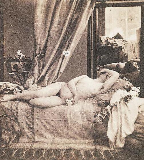 21P Vintage Erotic Photo Art 19 - Girls and Mirror