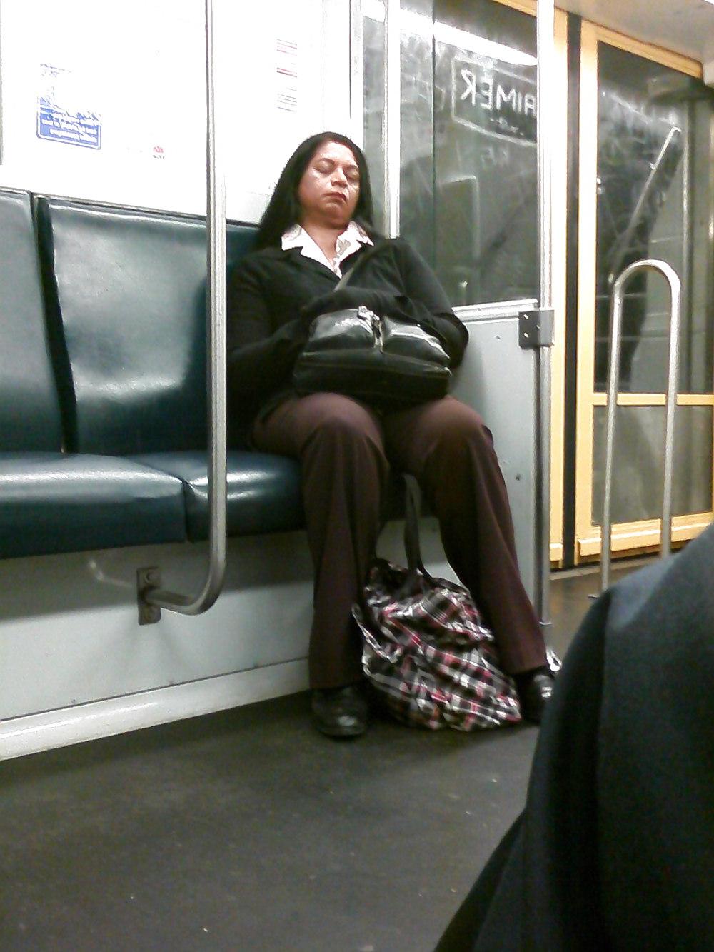 14P Girls on the train