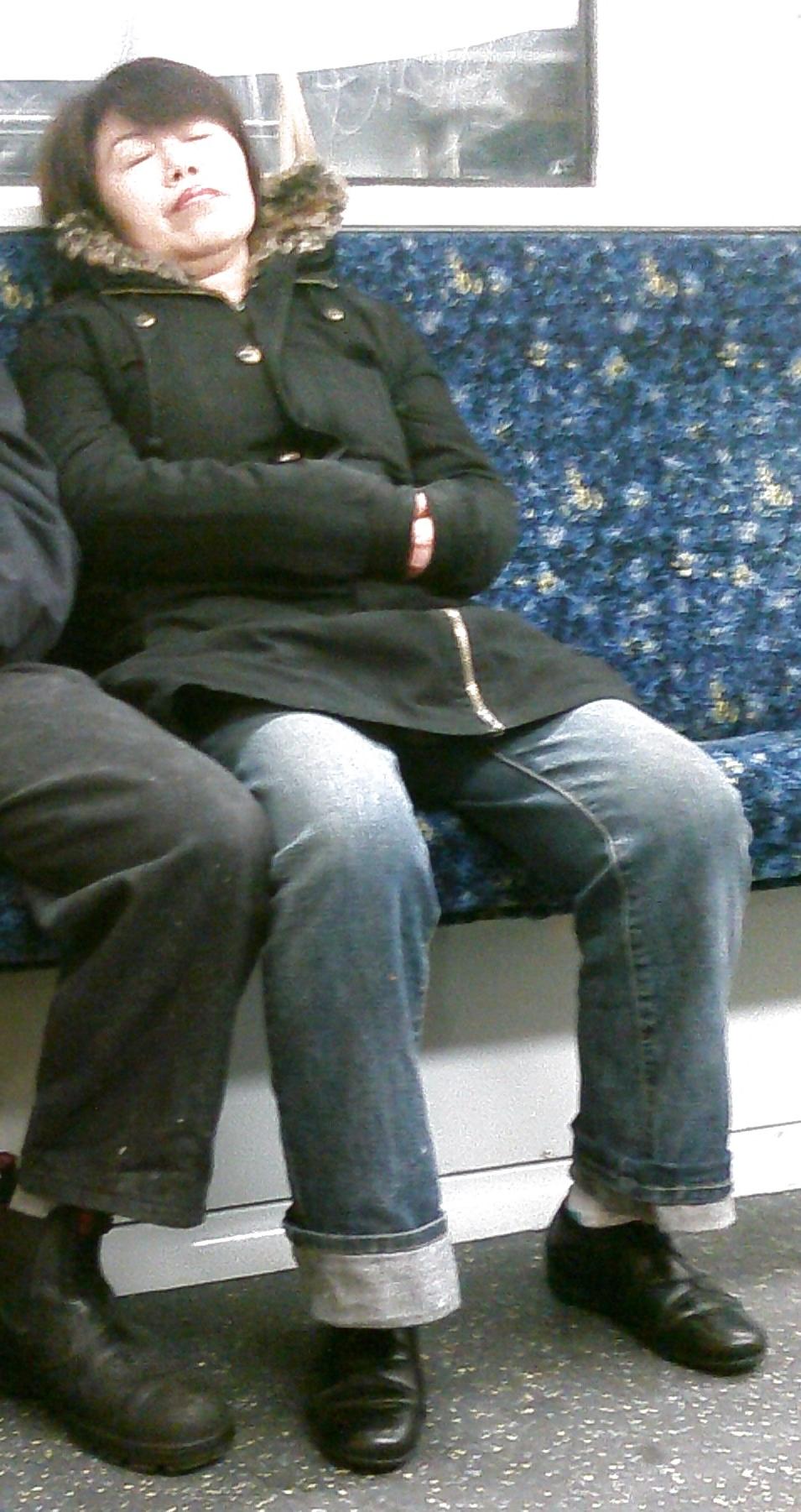 14P Girls on the train