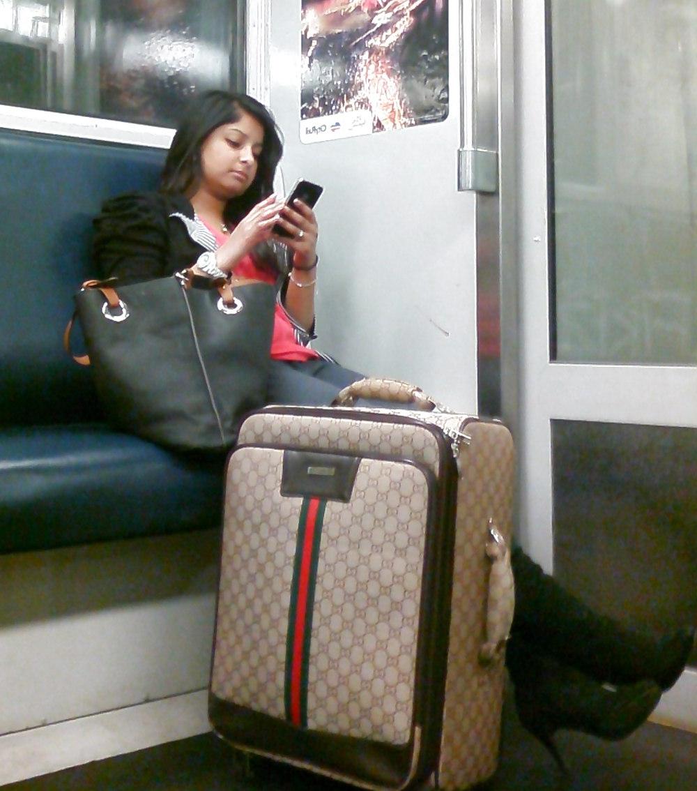 14P Girls on the train