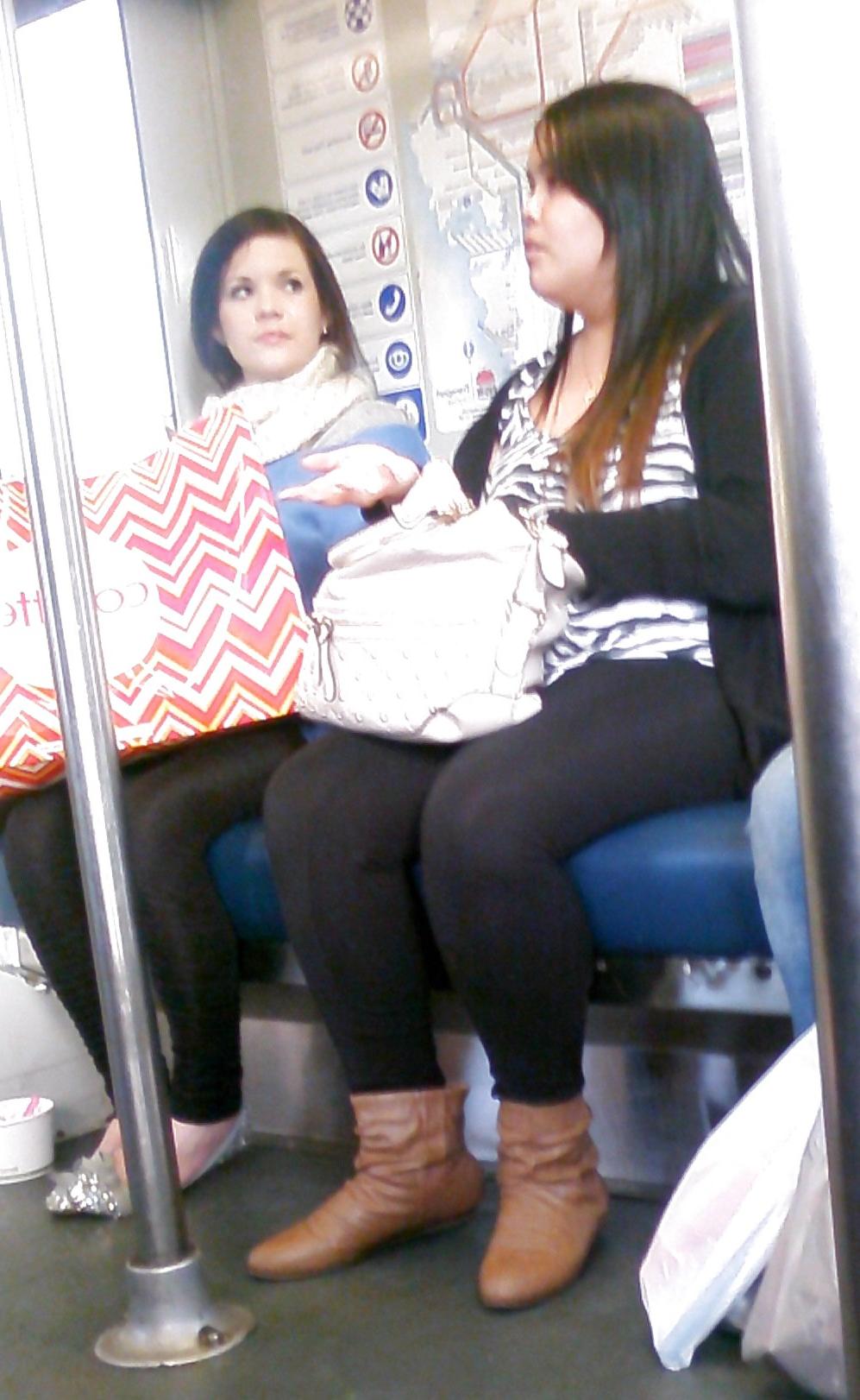 14P Girls on the train
