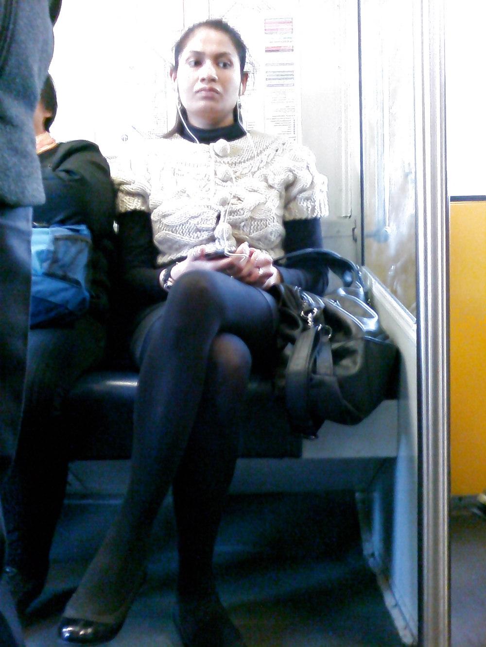 14P Girls on the train