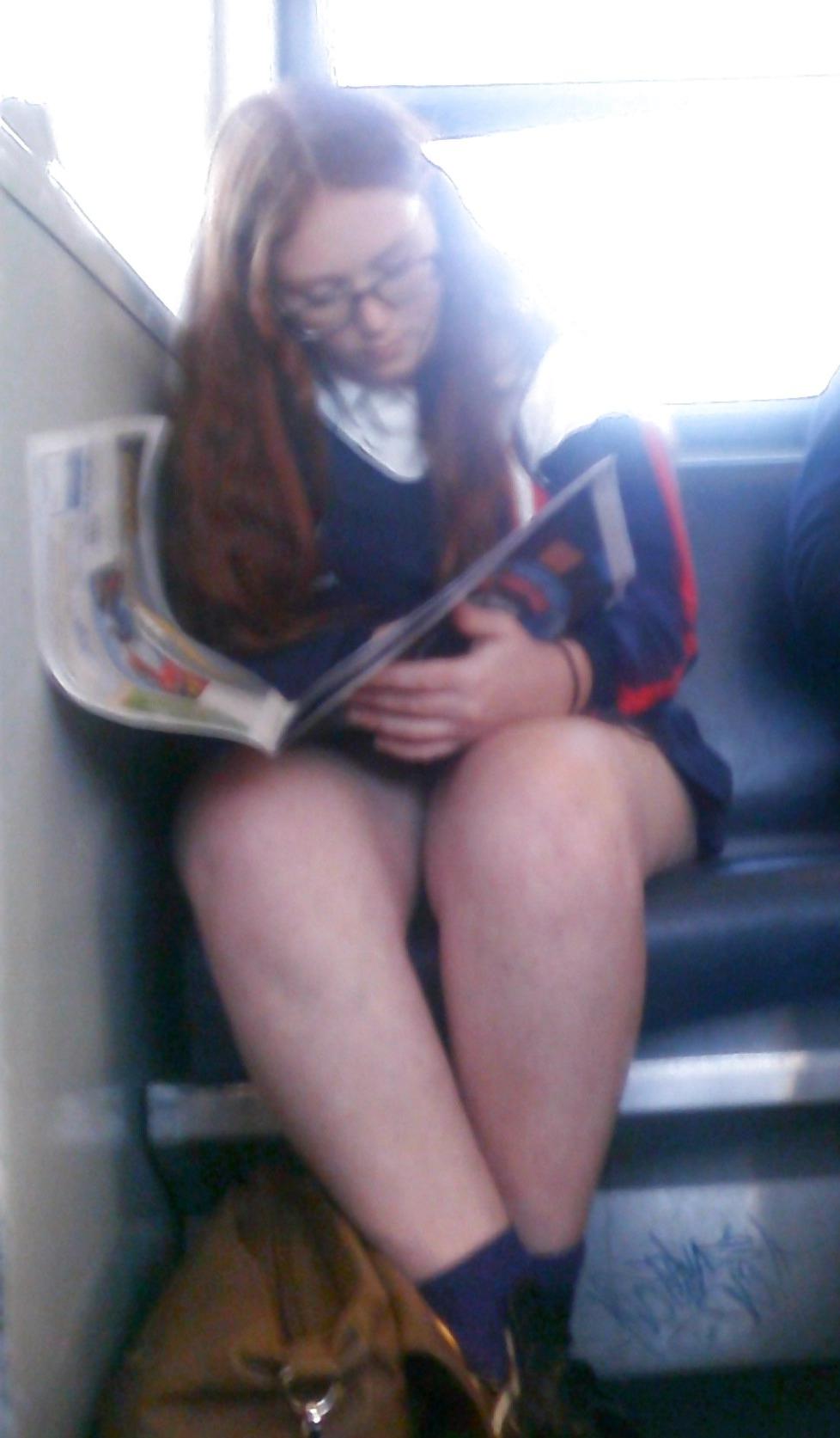 14P Girls on the train