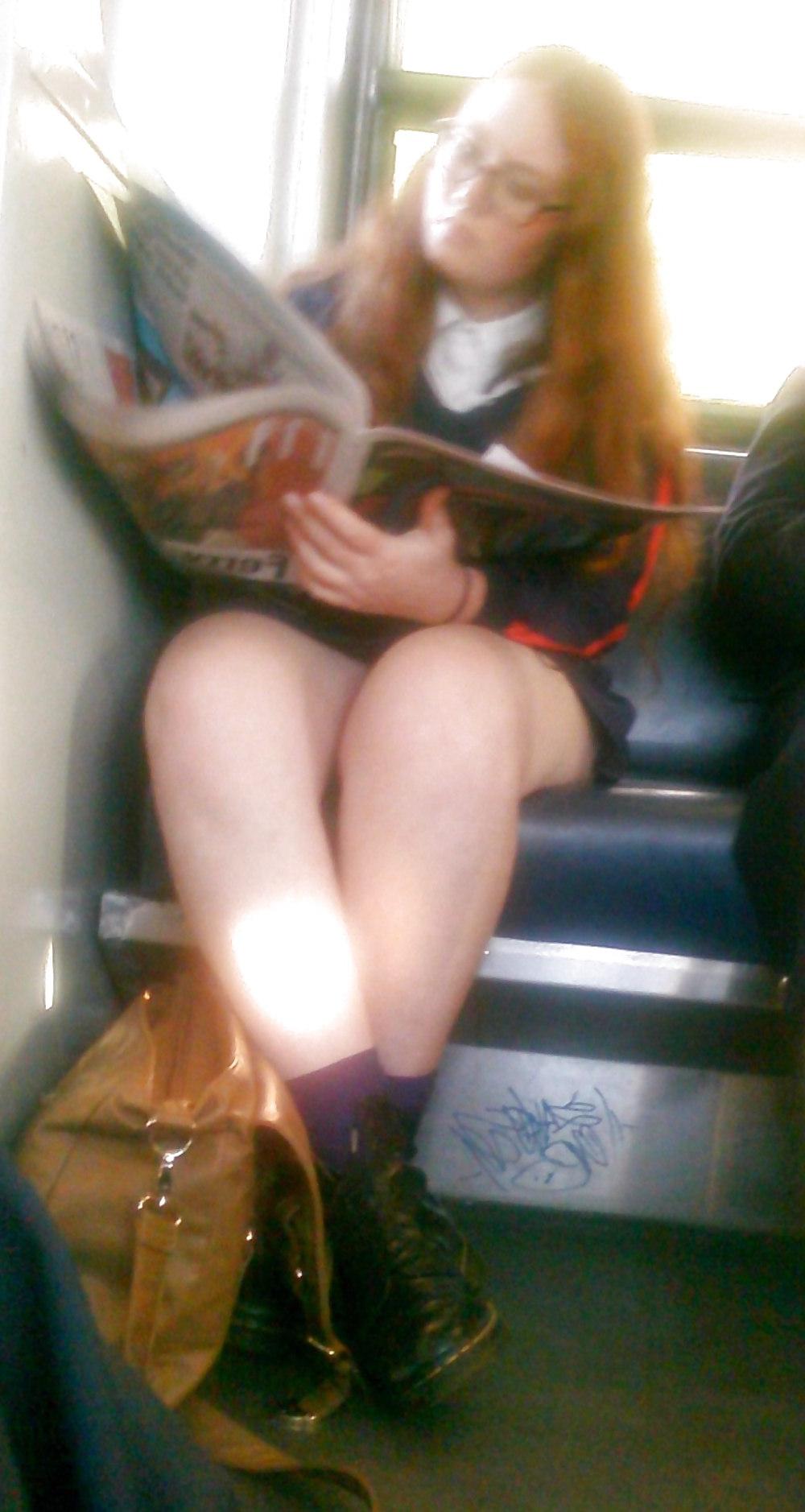 14P Girls on the train