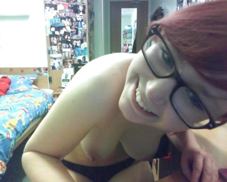 11P Super Cute Nerd Redhead