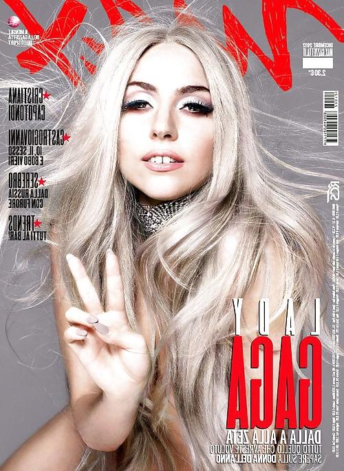 5P Lady Gaga Topless In Max Italia December 2012
