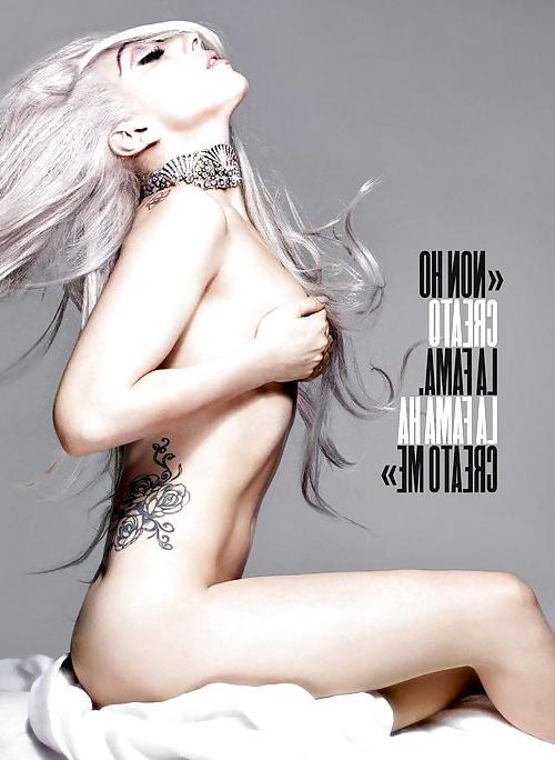 5P Lady Gaga Topless In Max Italia December 2012