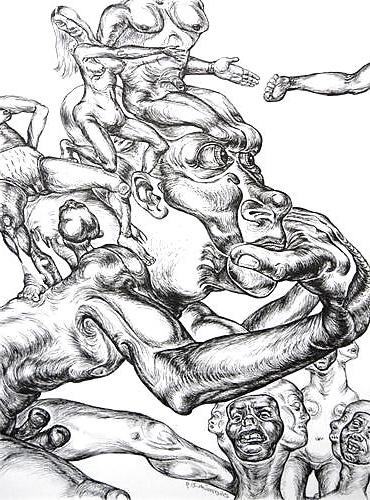 13P Drawn EroPorn Art 60 - Michael Chomick