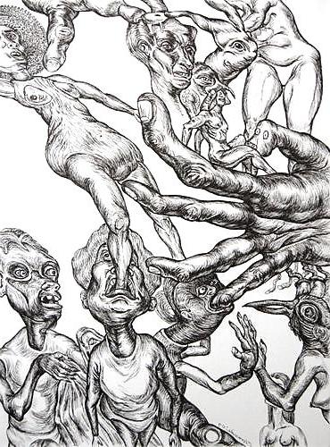 13P Drawn EroPorn Art 60 - Michael Chomick