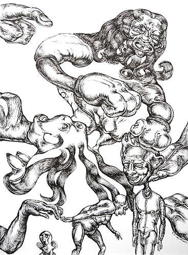13P Drawn EroPorn Art 60 - Michael Chomick