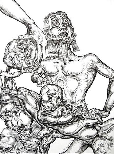 13P Drawn EroPorn Art 60 - Michael Chomick