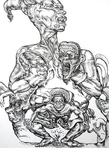 13P Drawn EroPorn Art 60 - Michael Chomick