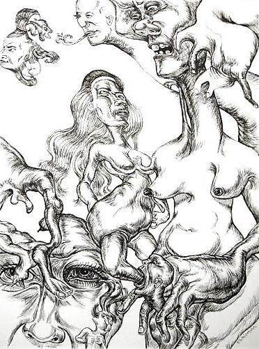 13P Drawn EroPorn Art 60 - Michael Chomick