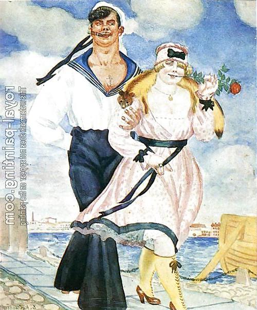 25P Painted EroPorn Art 103 -  Boris Kustodiev