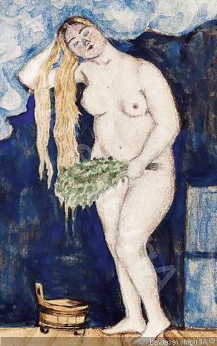 25P Painted EroPorn Art 103 -  Boris Kustodiev