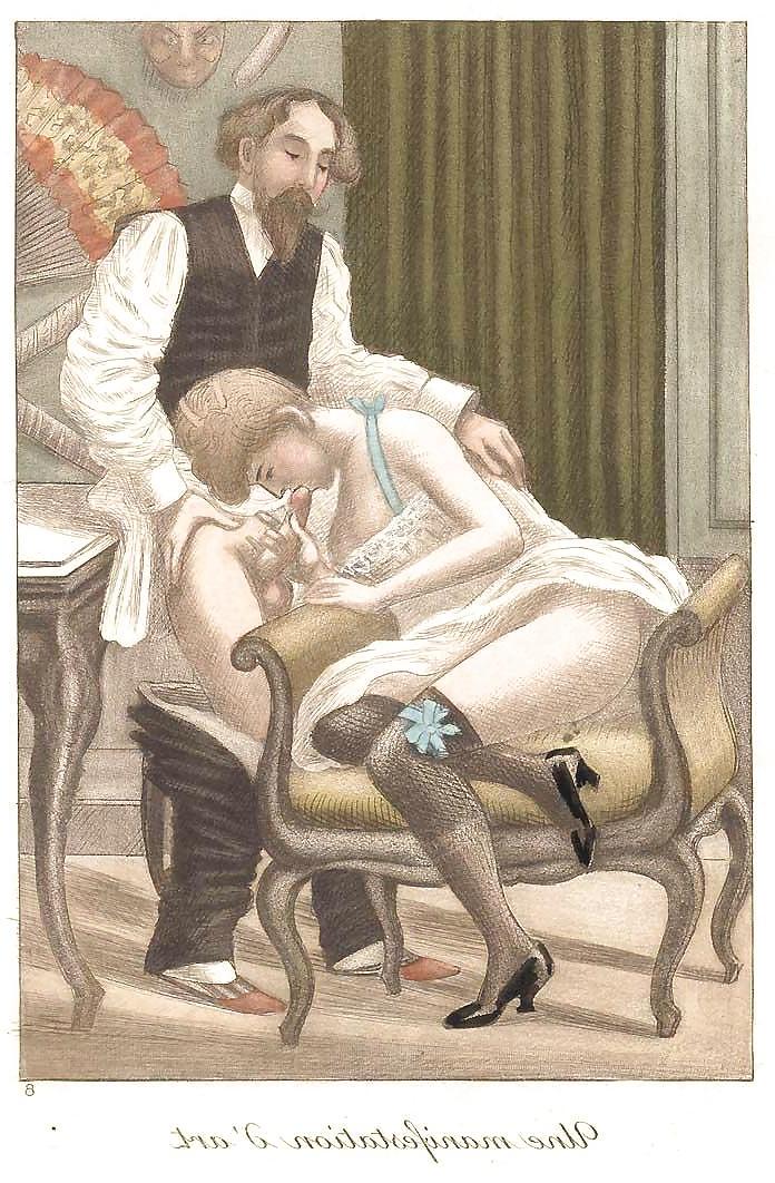 11P Them. Drawn Porn Art 19 - French Postcards 6