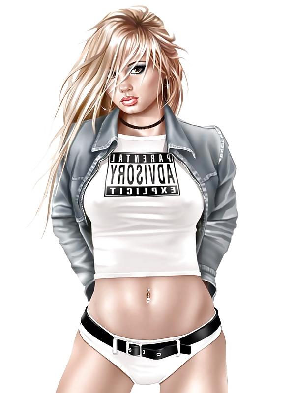 17P Digital Pin Up Art