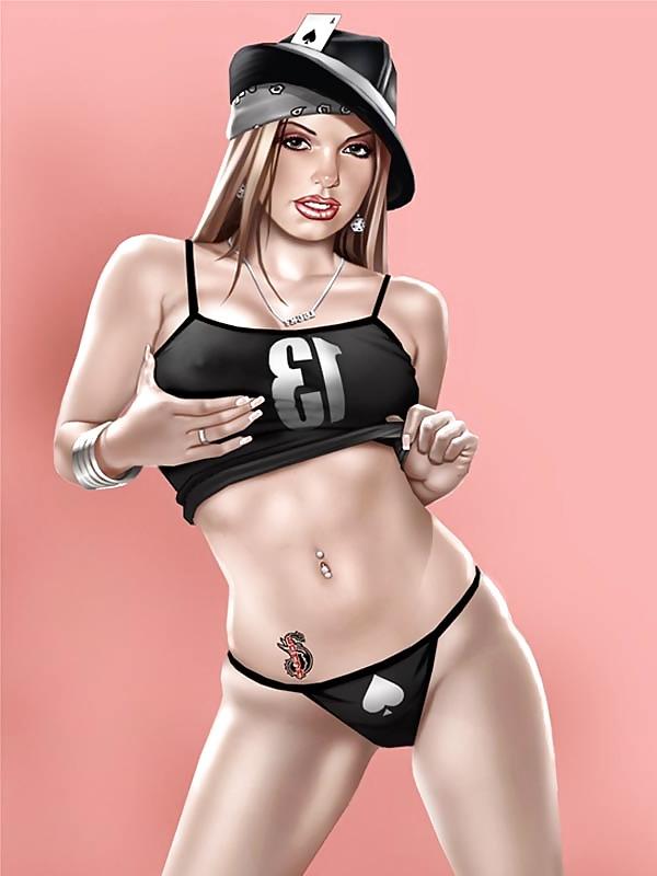 17P Digital Pin Up Art