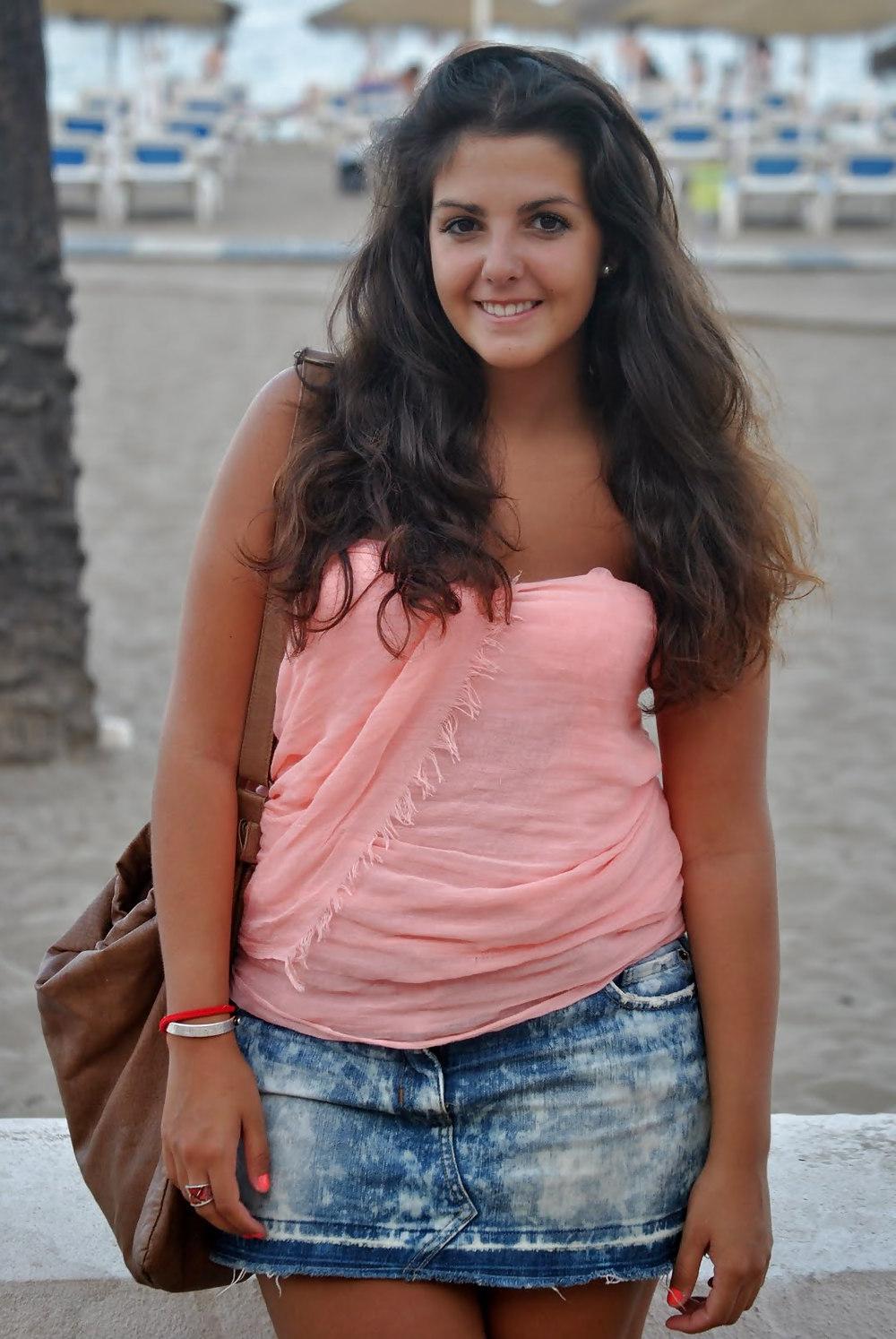 10P Latina Fashion in Denim Skirt 3