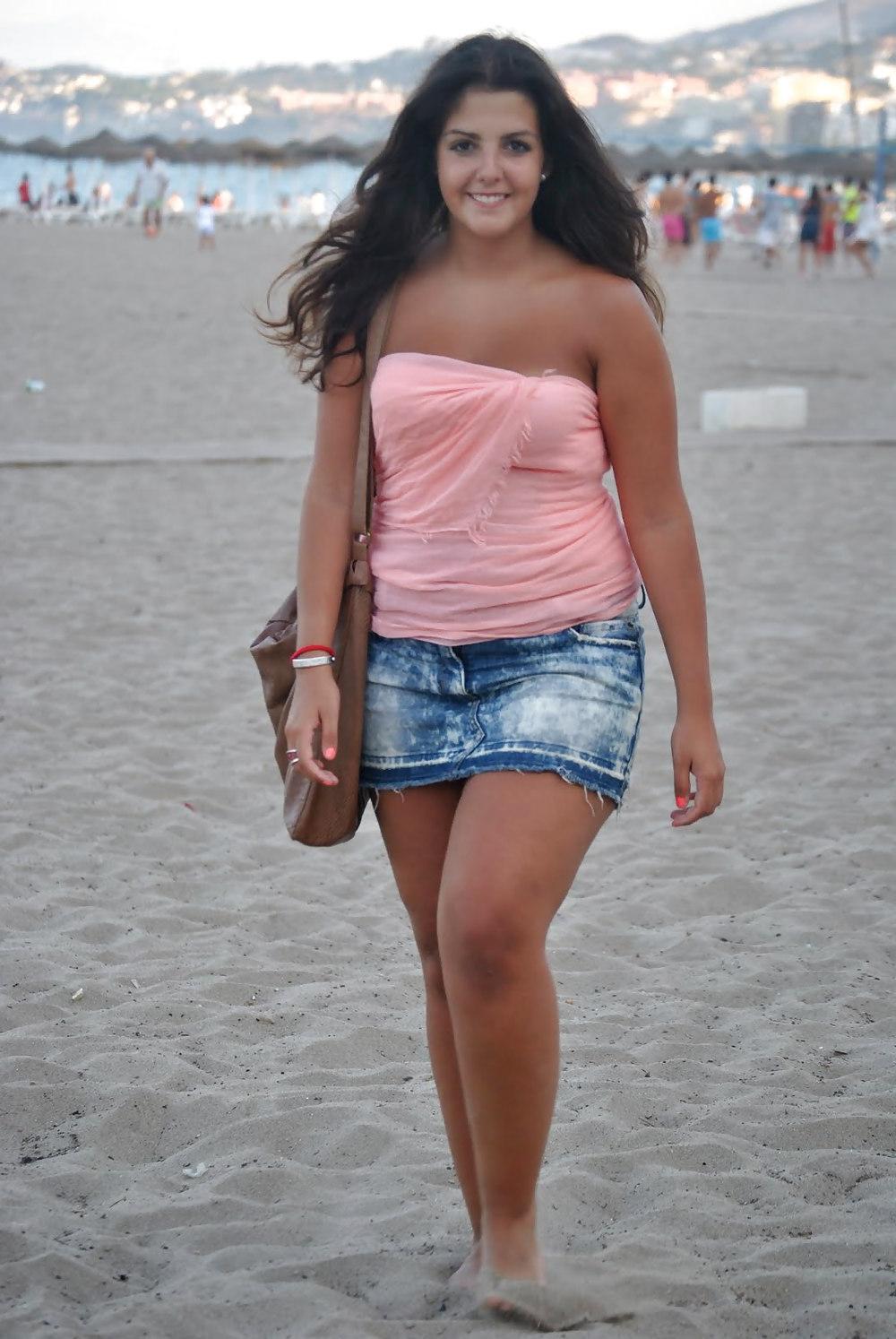 10P Latina Fashion in Denim Skirt 3