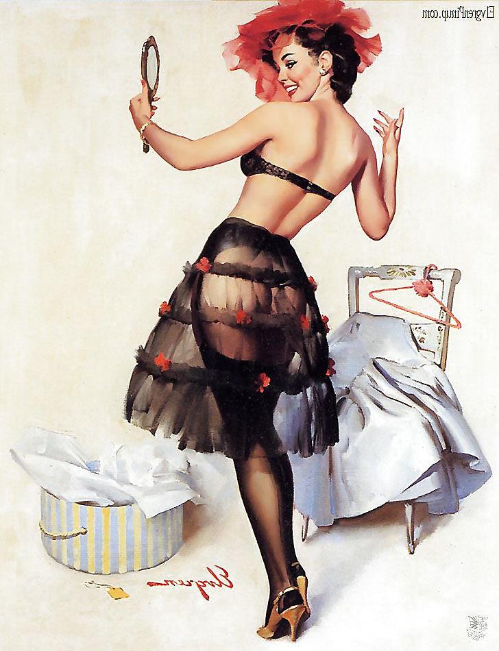 25P Vintage Pin Up Art