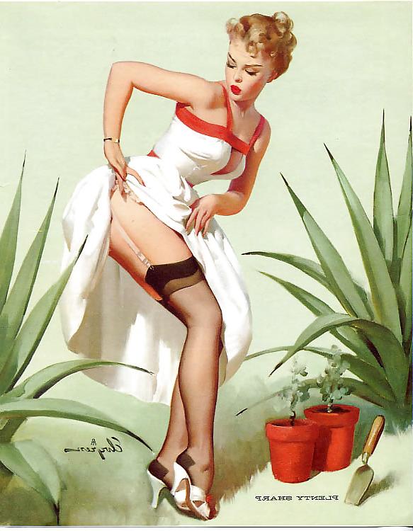 25P Vintage Pin Up Art