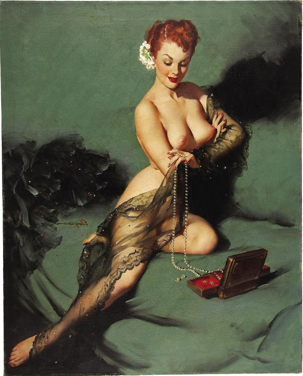 25P Vintage Pin Up Art