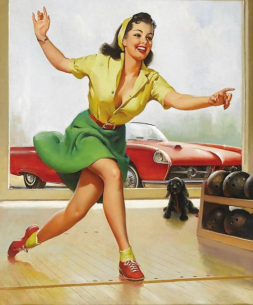 25P Vintage Pin Up Art