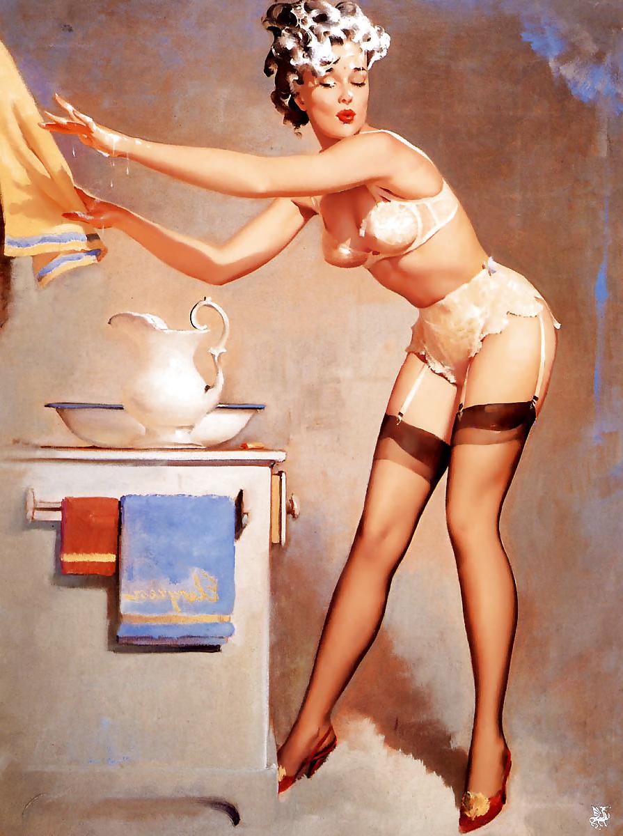 25P Vintage Pin Up Art