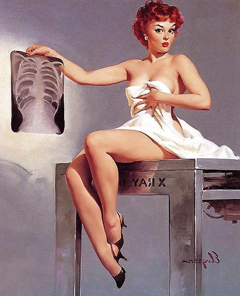 25P Vintage Pin Up Art
