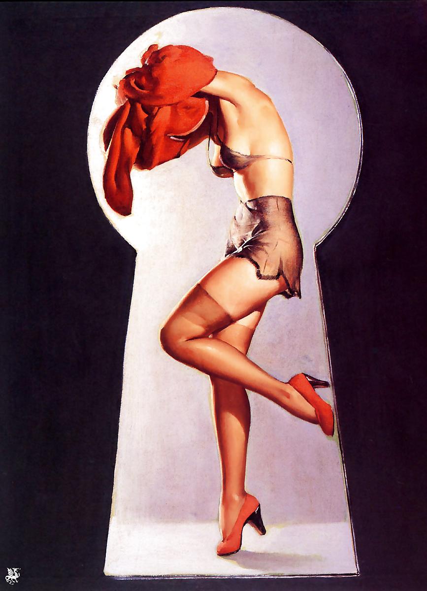 25P Vintage Pin Up Art