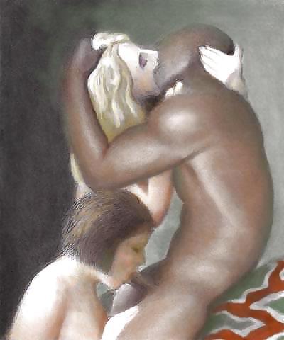 17P Interracial art