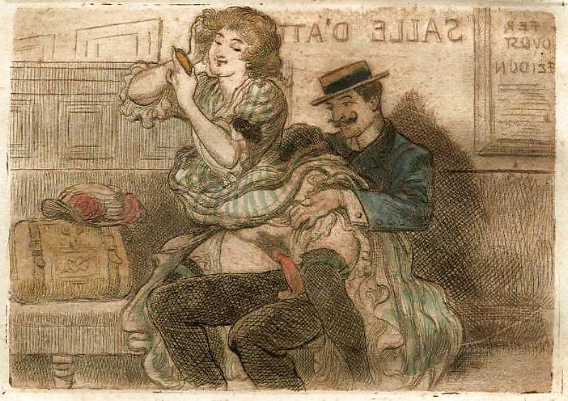 9P Drawn EroPorn Art 73 - Artist N.N. (7) c. 1890