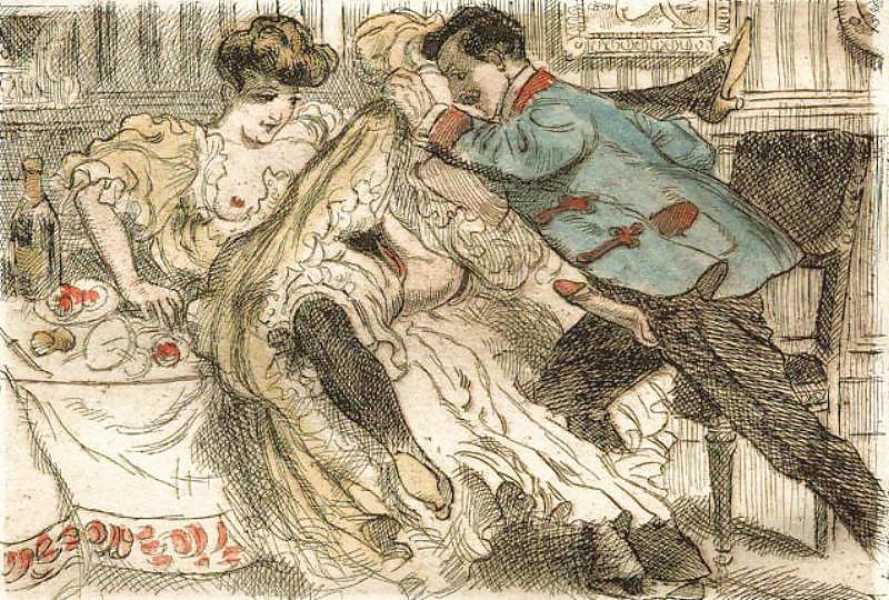 9P Drawn EroPorn Art 73 - Artist N.N. (7) c. 1890