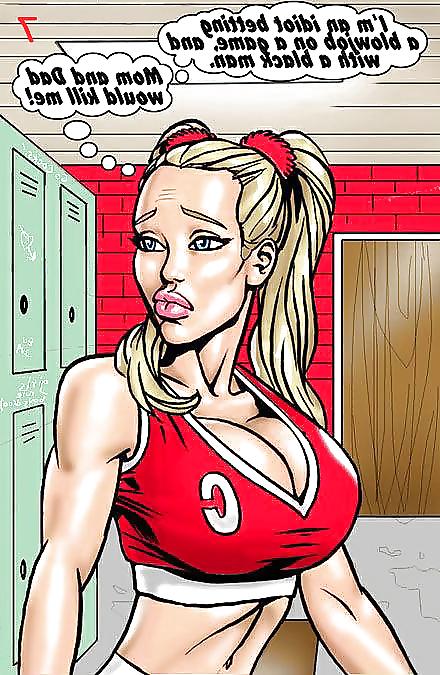 25P Two hot blondes bet on big black cock