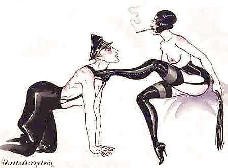 25P A mix of classic heels stockings vintage art