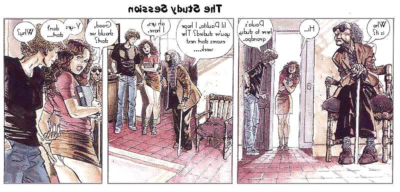 13P Erotic Comic Art 6 - The Study Session