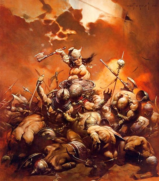 24P Erotic Fantasy Art 7 - Frank Frazetta