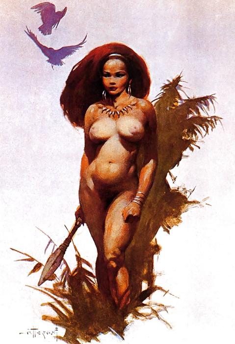 24P Erotic Fantasy Art 7 - Frank Frazetta