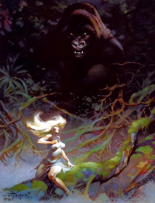 24P Erotic Fantasy Art 7 - Frank Frazetta