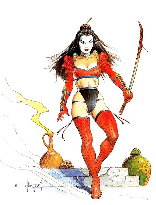 24P Erotic Fantasy Art 7 - Frank Frazetta