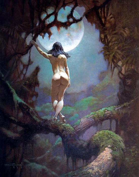 24P Erotic Fantasy Art 7 - Frank Frazetta