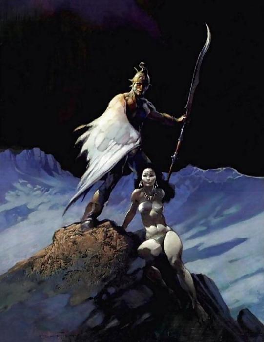 24P Erotic Fantasy Art 7 - Frank Frazetta